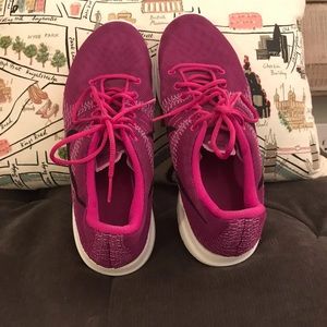 Girl’s Pink and Purple Nike Shoes Size 6